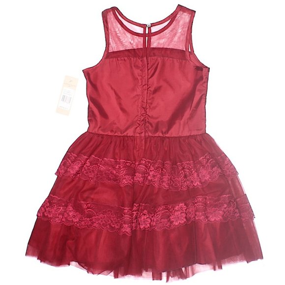 NWT Girls Size 14 or 16 Nordstrom Nanette Lepore Tulle and Lace Sleeveless Dress - Picture 2 of 2